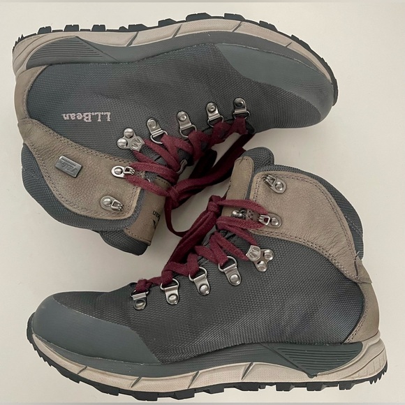 LL Bean Women’s Alpine Hiking Boots Model 507250 Grey Size 7.5 - Picture 9 of 11